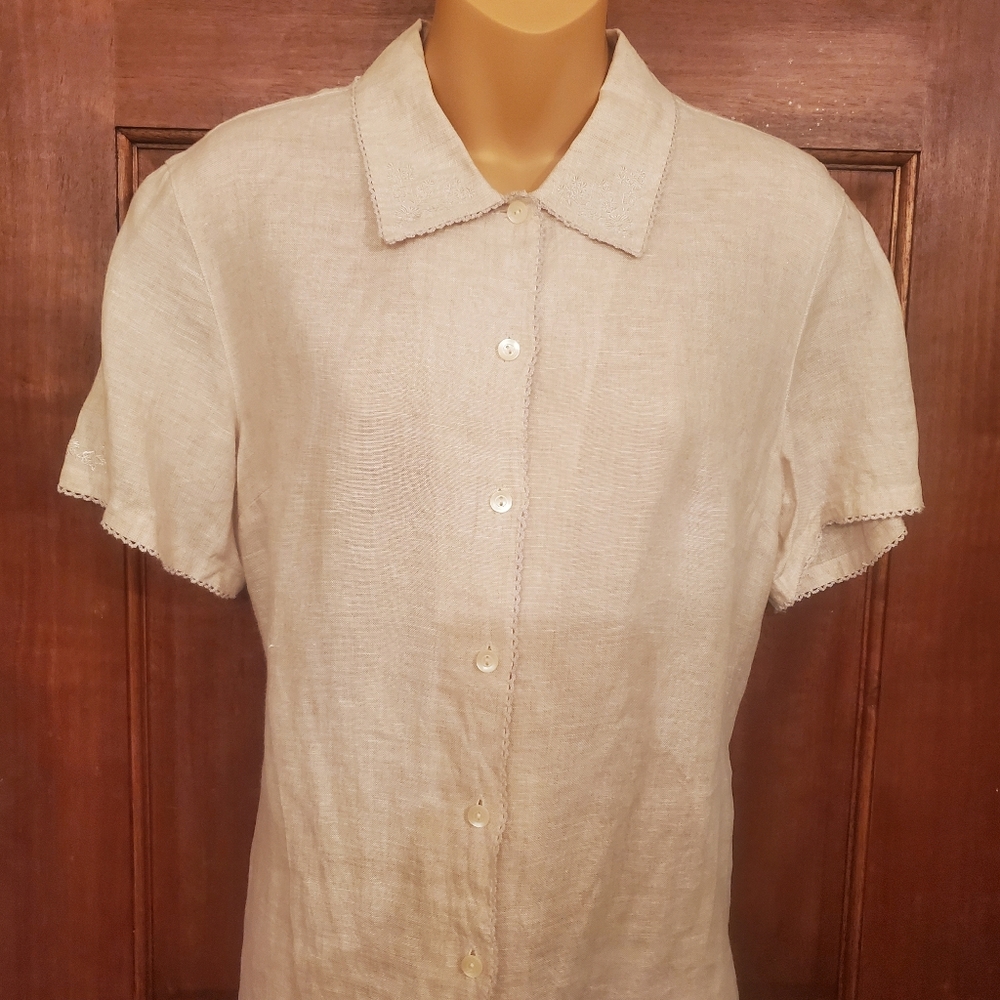 Talbots linen shirt